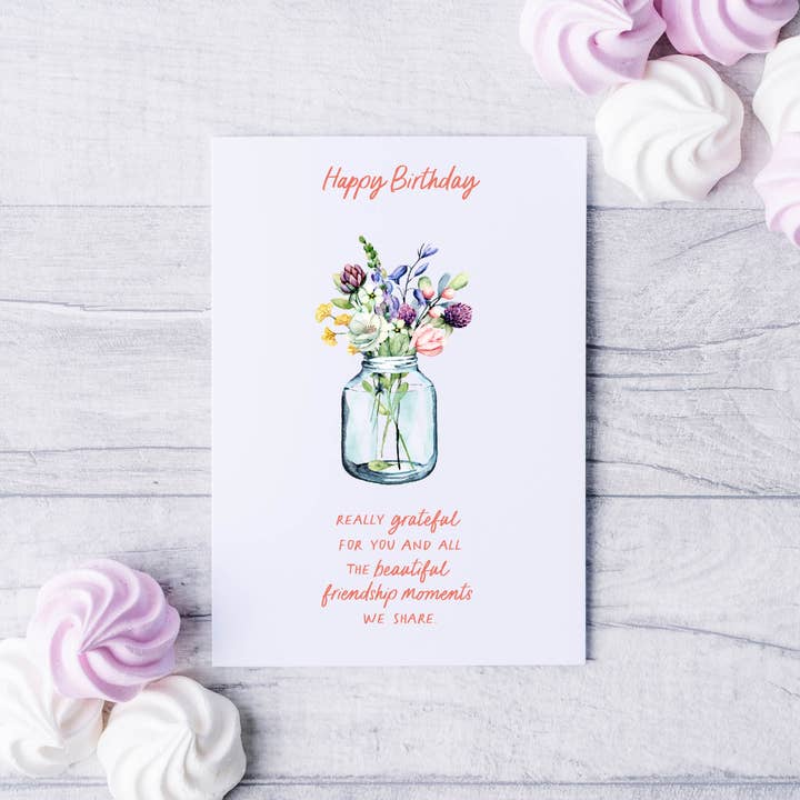 Friendship Moments Geburtstagskarte für den Großhandel von Card & Story