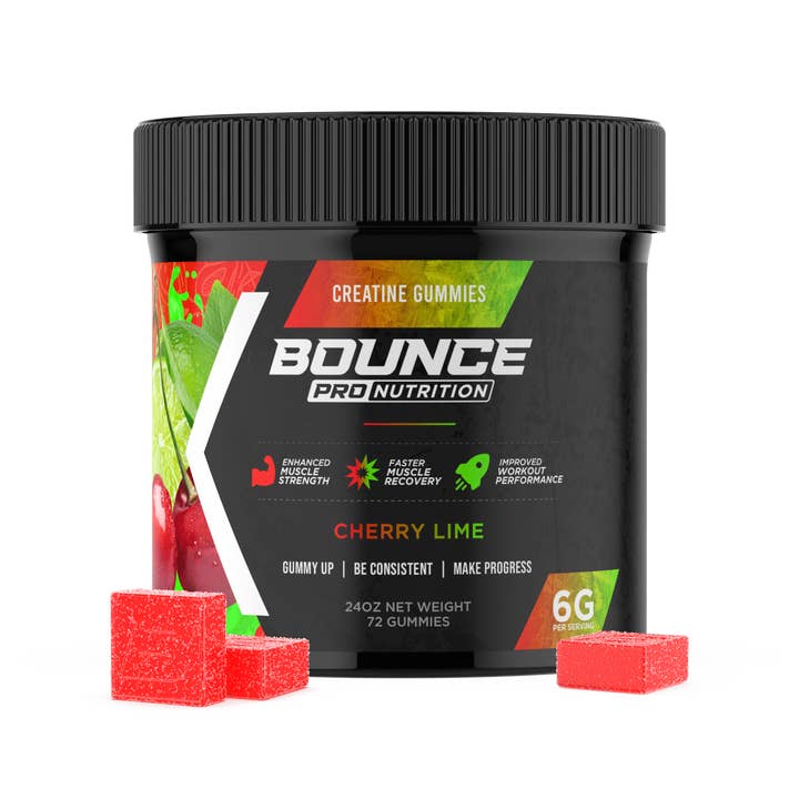 Bounce Nutrition - Wholesale Oral Supplement/Vitamin - Creatine Gummies - Cherry Lime