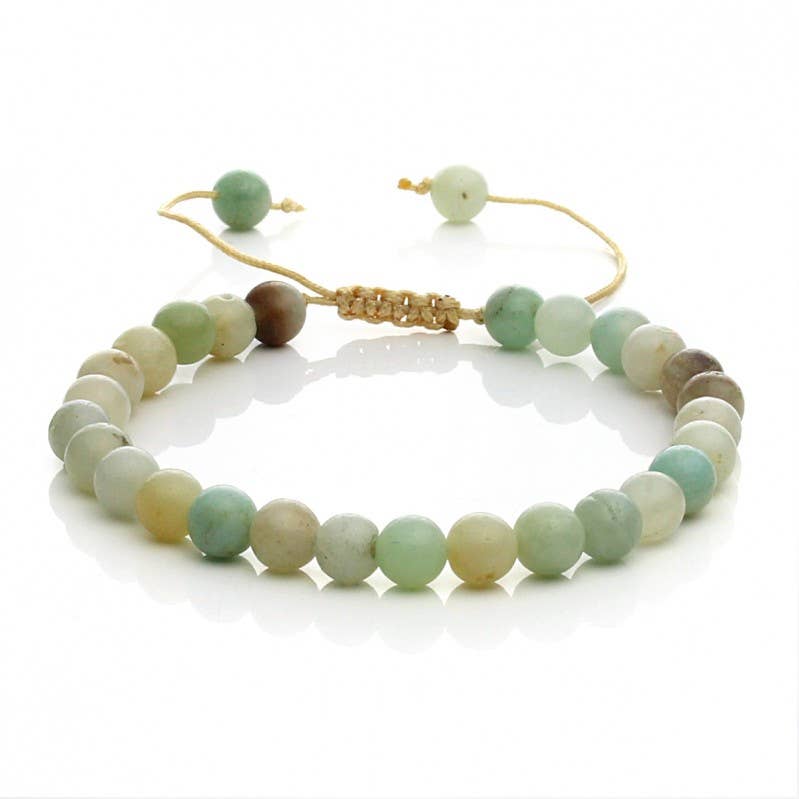 UniArt - Wholesale Armband met kralen - Verstelbare armband van natuurlijke amazoniet0