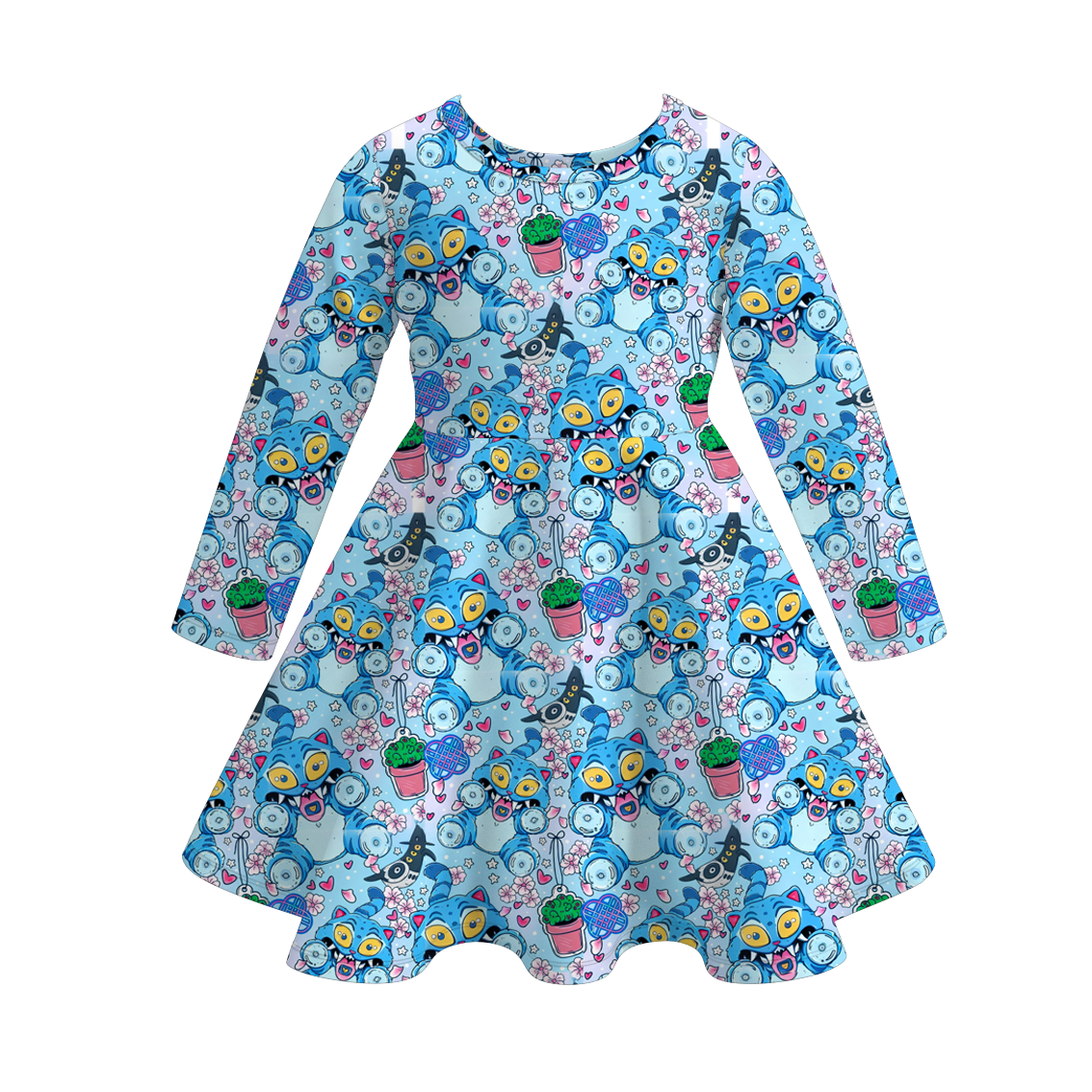 Little Trendy - Vente Robe – enfant - Robe à volants imprimée inspirée du K-pop de KDH4