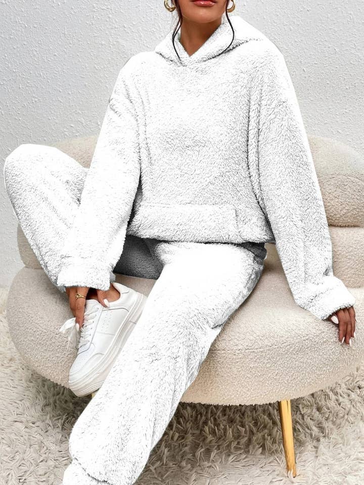 safistyle - Wholesale Lounge Set - Women's - Hooded Long Sleeve Casual Pants Loungewear Set6