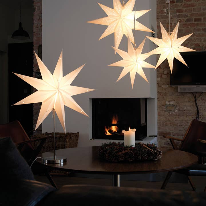 Artecnica - Wholesale Paper Lantern/Lamp - Cristal White Earth Friendly Star Lightz5