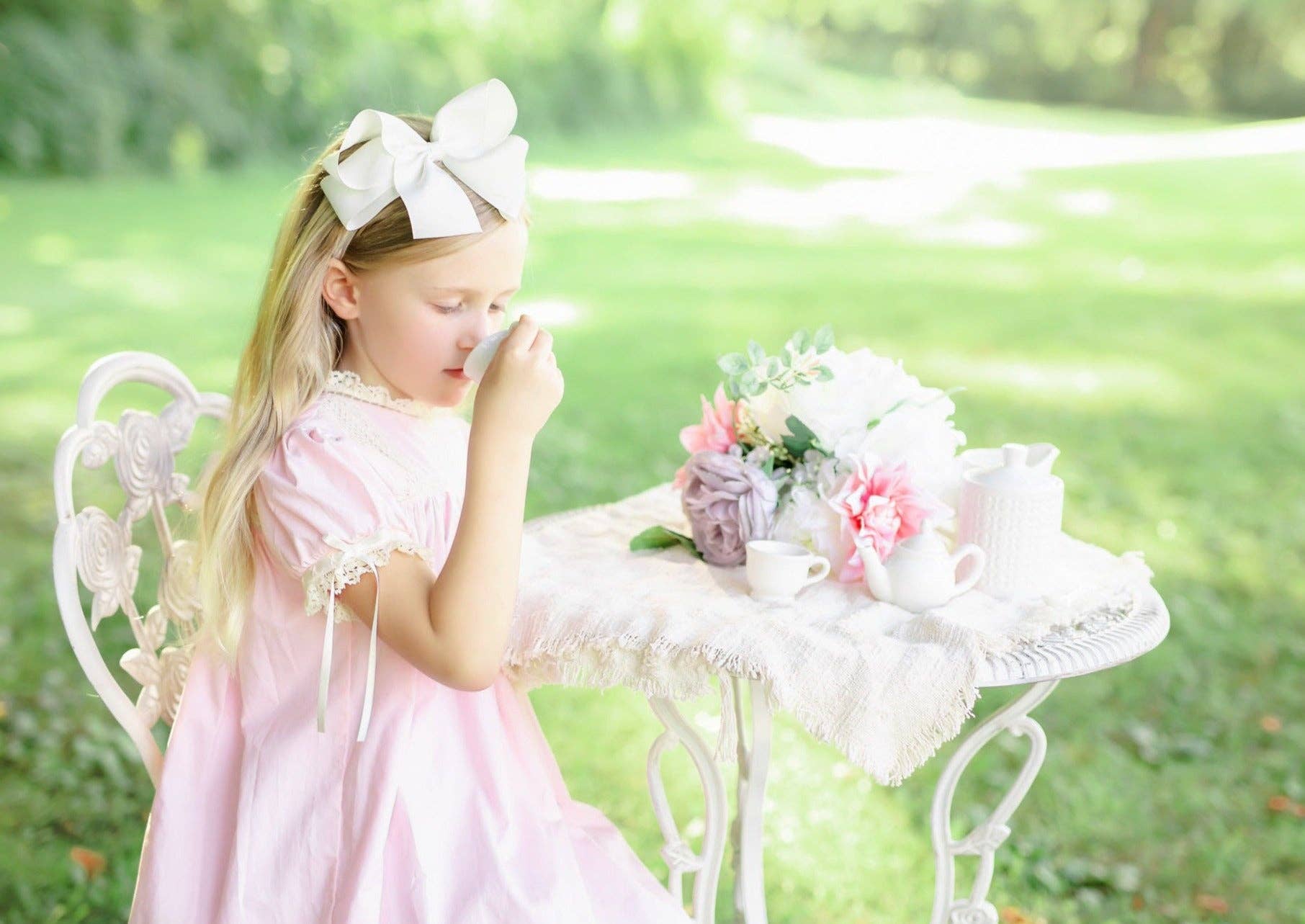 Posh Pickle - Vente Robe – enfant - Robe Héritage à Manches Roses Bristol9