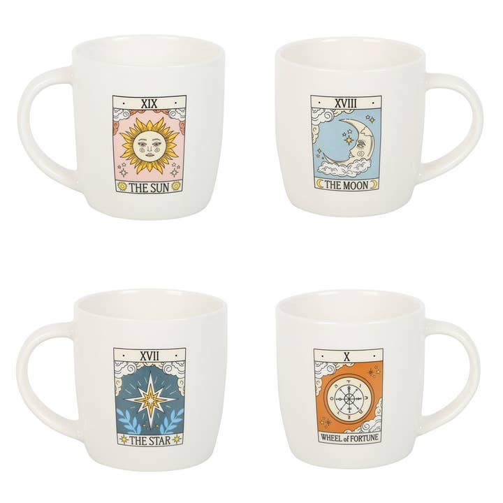 WONDER IMPORTS AUSTRALIA - Wholesale Coffee Mug - Set of 4 Vintage Tarot Mugs