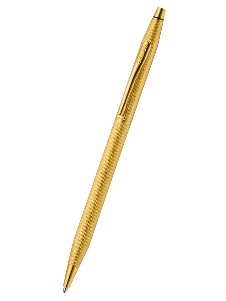 Classic Century® 23KT Gold Plated Engraved Diamond Pattern Ballpoint Pen for wholesale by A. T. Cross