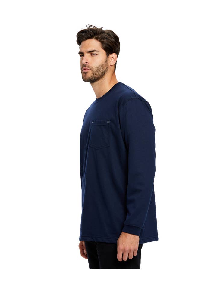 US Blanks - Wholesale T-Shirt - Men's - Men's Long Sleeve Pocket Work Wear - Flame Resistant5