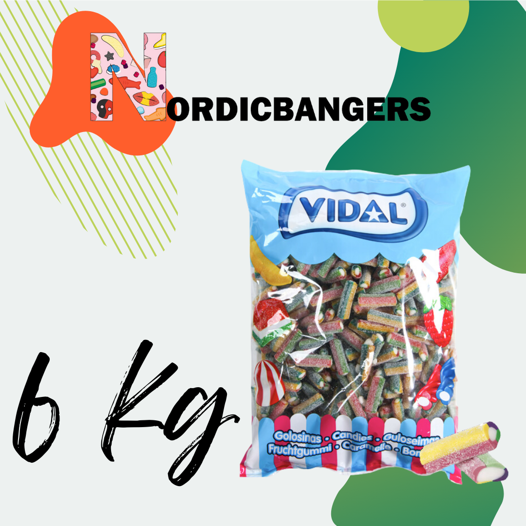 Nordicbangers - Swedish Candy Supply – wholesale Gummy – VIDAL XL Mini Sour Rainbow 2kg Swedish Candy2