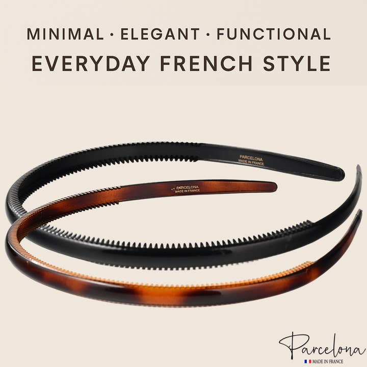 Parcelona - Wholesale Fashion Headband - Women's - Parcelona French Yoga Headband Inner Grip Teeth Hairband for Women & Men Unisex15