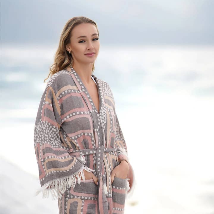 Bagno Milano - Vente Peignoir – femme - Collection de peignoirs et ponchos en peshtemal bio Bagno Milano37