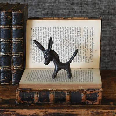 HomArt - Wholesale Decorative Figurine - Pablo Critter - Cast Iron Donkey - Brown1
