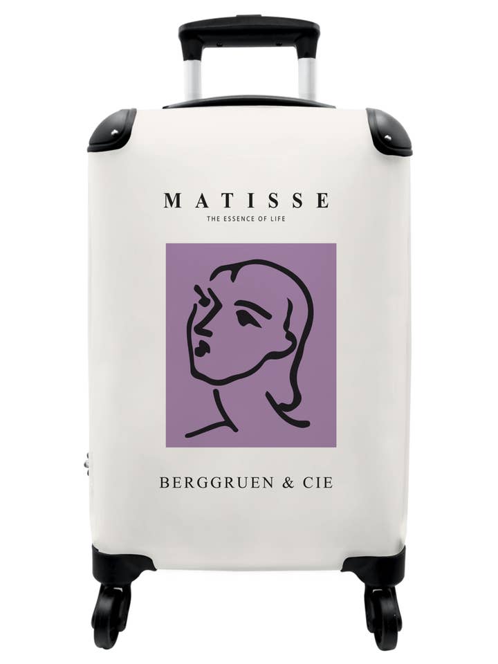 Koffer - Kunst - Matisse - Line art - Vrouw - Paars voor wholesale door MuchoWow