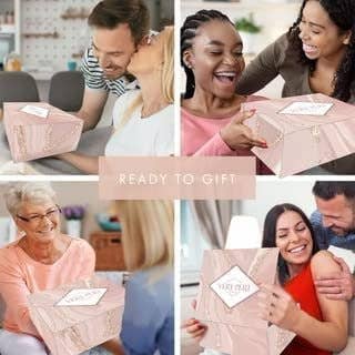 Roxoni – Engroshandel Gaveæske – MEGET PERI fødselsdag gaveæske til kvinder kurateret gaveæske til6