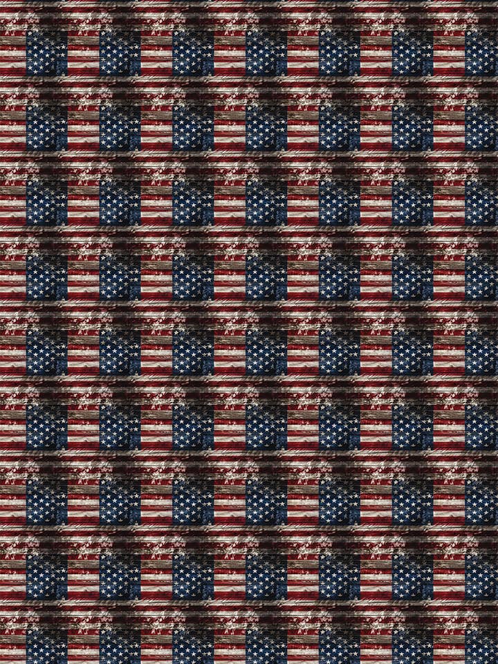 America Design 2 - 12" x 24" Sheet for wholesale by Soda City Hat Co