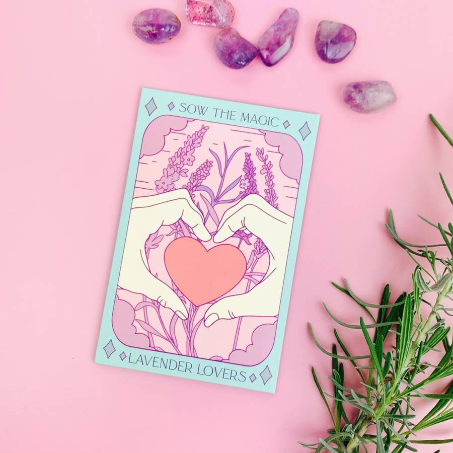 The Lovers Plant Tarot Card Sticker