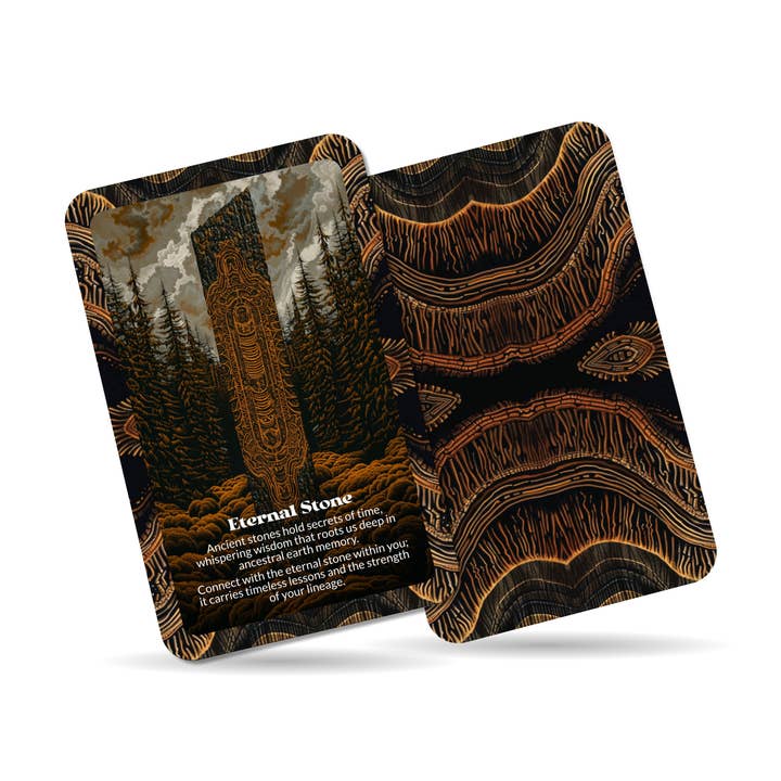 Ibiza Tarot USA - Wholesale Tarot Cards - Stone Memory Ancestral Earth Oracle Deck – 22 Cards1