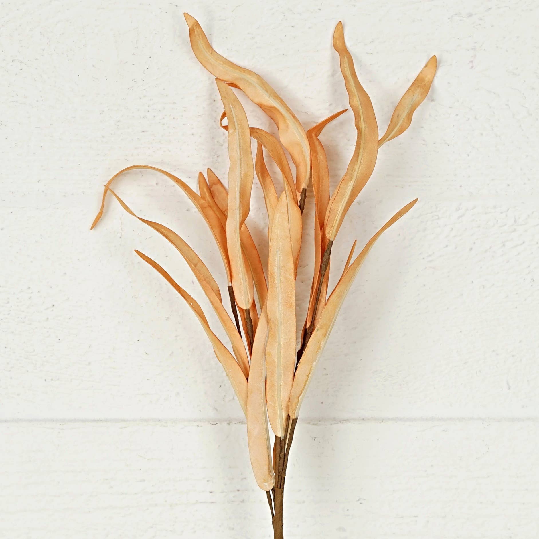 Holiday Depot Inc. - Wholesale Artificial Flowers - 29565- 18in Pick-Foam Willow Leaves-Autumn1