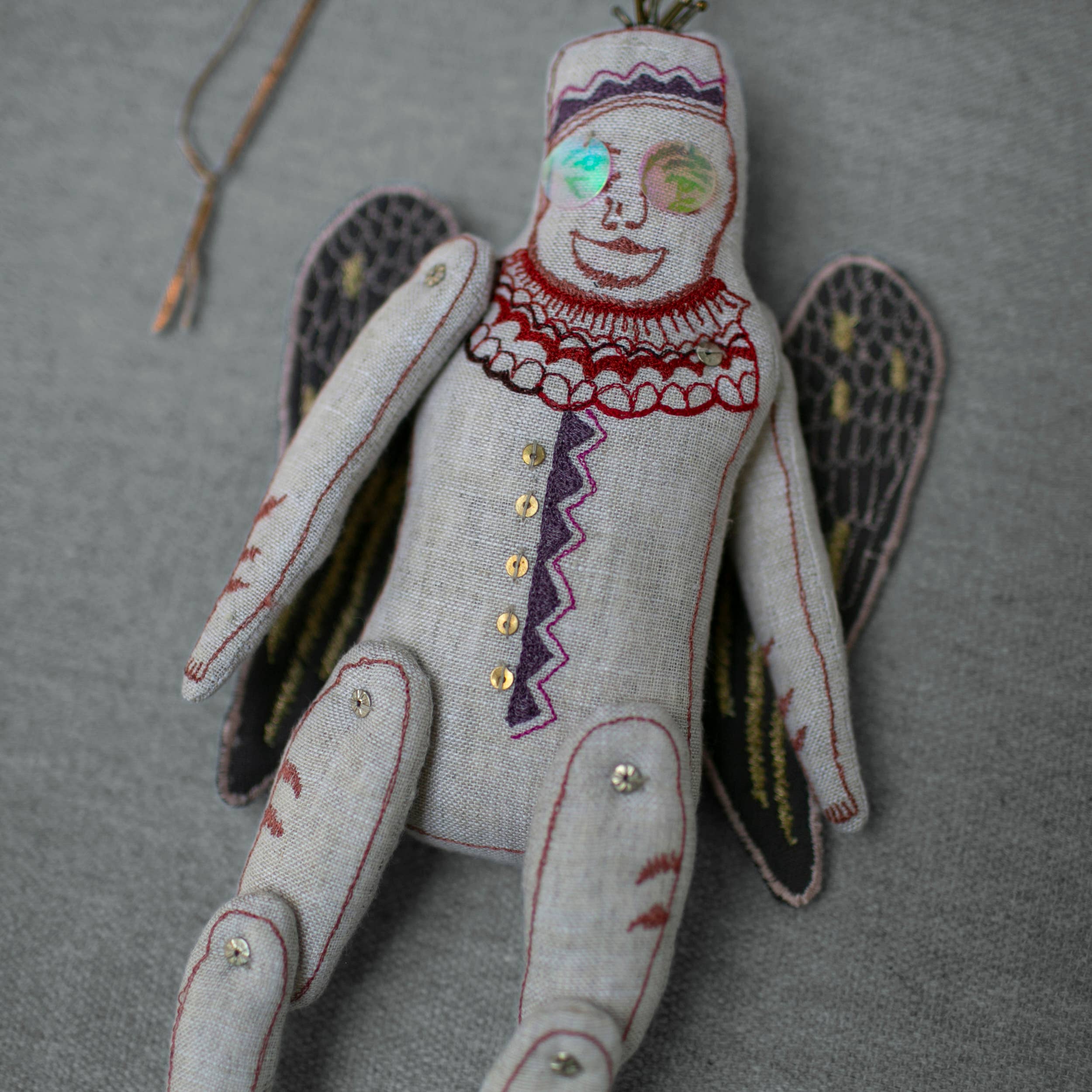 Skippy Cotton - Wholesale Ornament - Flying Monkey, Oz Cotton Wallhanging, Ornament, Token4