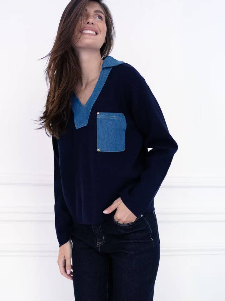 MYSTERY JANE - Wholesale Knit Sweater - Women's - jeans sweater3