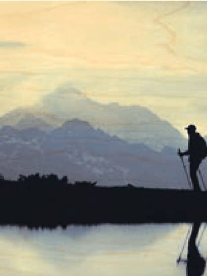 CARTÃO POSTAL MADEIRA PAISAGEM CAMINHADA LAGO por atacado de Hironwoods