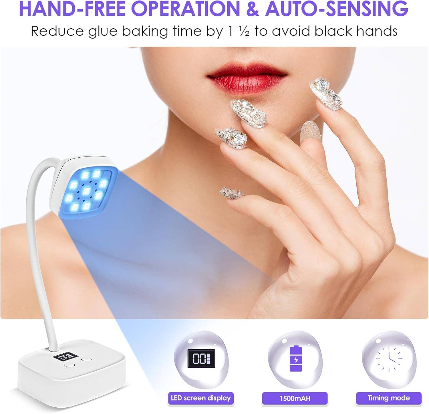 VIGOR - Wholesale Nailcare Set - Adjustable Gel Nail Quick Dry Gooseneck UV Light for Nails14