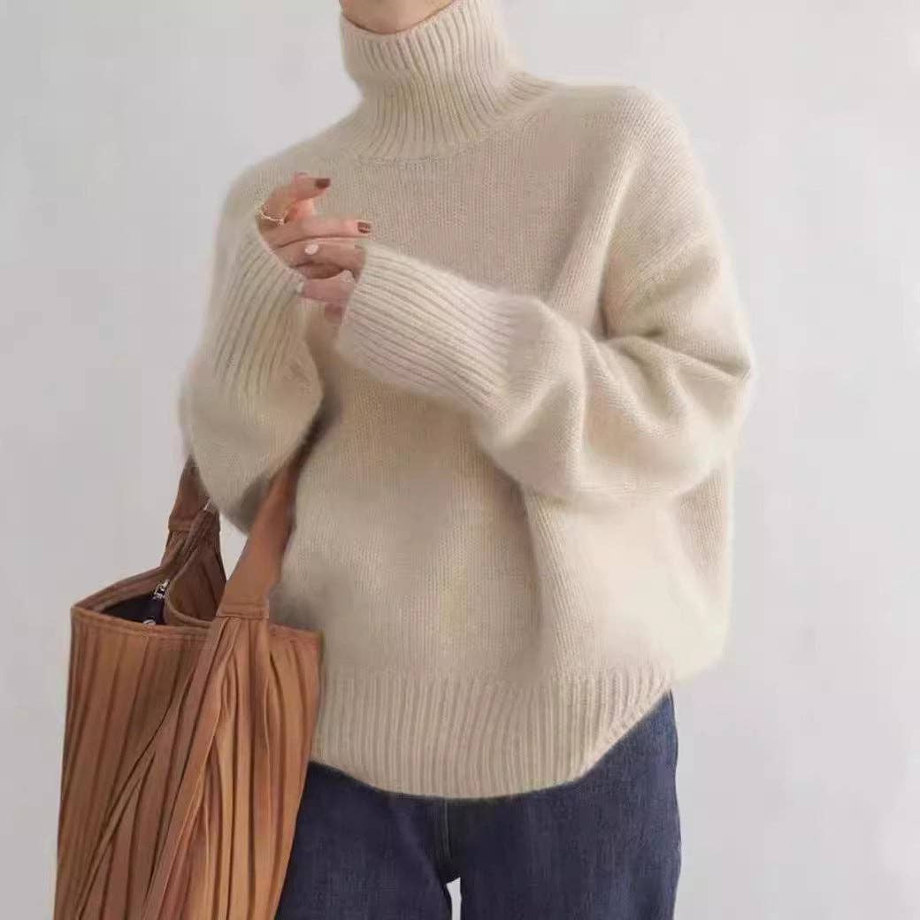 Marayn - Wholesale Knitted jumper – Women′s - Soft Knit Turtleneck Cozy Chic Korean Style (Copy)23