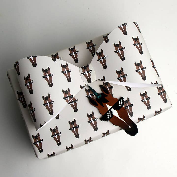 Hunt Seat Paper Co. - Wholesale Ornament - Thug Life Horse Ornament1