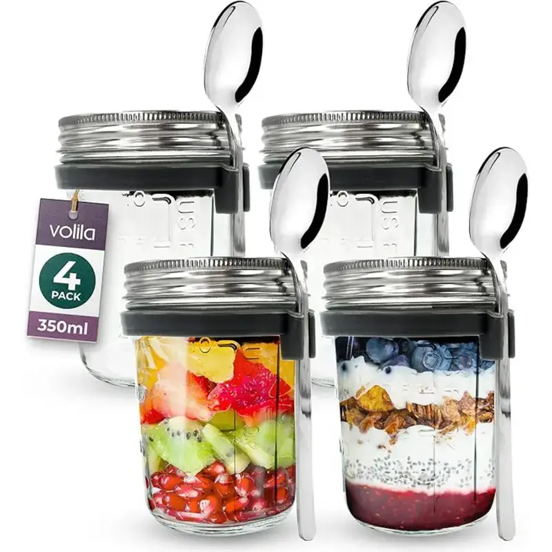 Jara Trading – wholesale Jar – Healthy Breakfast Jars with Recipe Spoon6