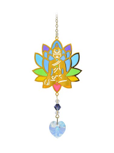 Gekaarde Crystal Dreams Boeddha - Regenboog voor wholesale door Wild Things Gifts Ltd