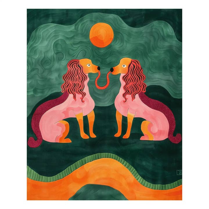 Duo Tails Hand Tufted Rug for wholesale by Maia Homes