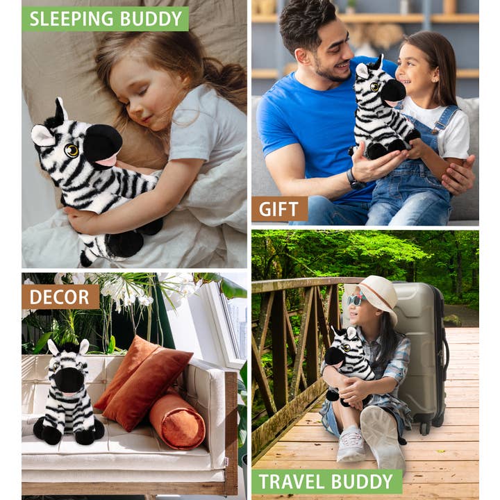 Cota Global - Wholesale Stuffed/Plush Toy - Kids & Baby - Eco Friendly Super-Soft Plush - Zebra 9"3