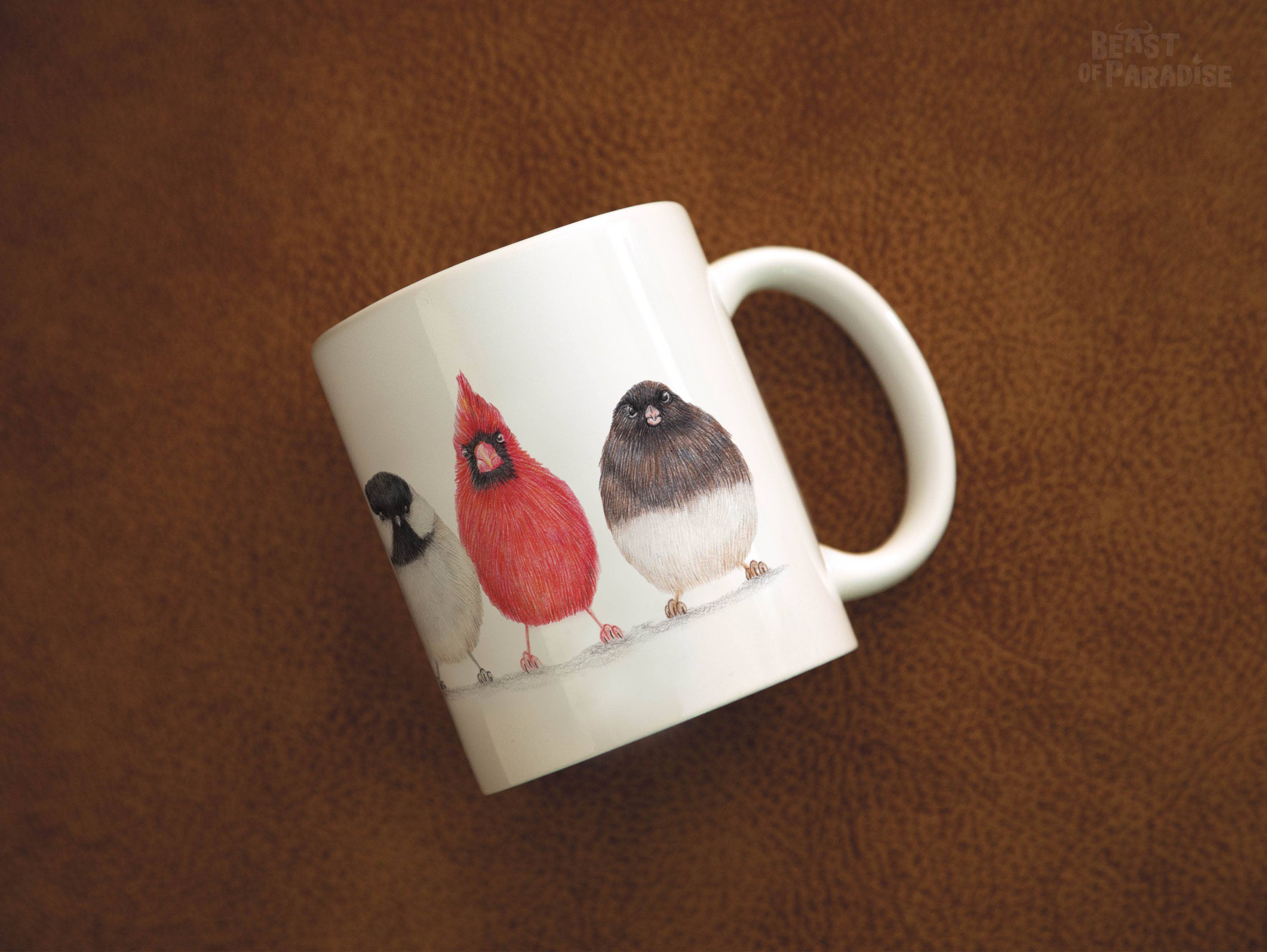 Beast of Paradise - Wholesale Coffee/Tea Cup - Ceramic Mug, North American Birds, Funny Mugs, Animal Mug3