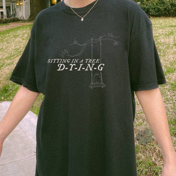 How did it end? TTPD Ghost and me tshirt for wholesale by CrescentCatCo