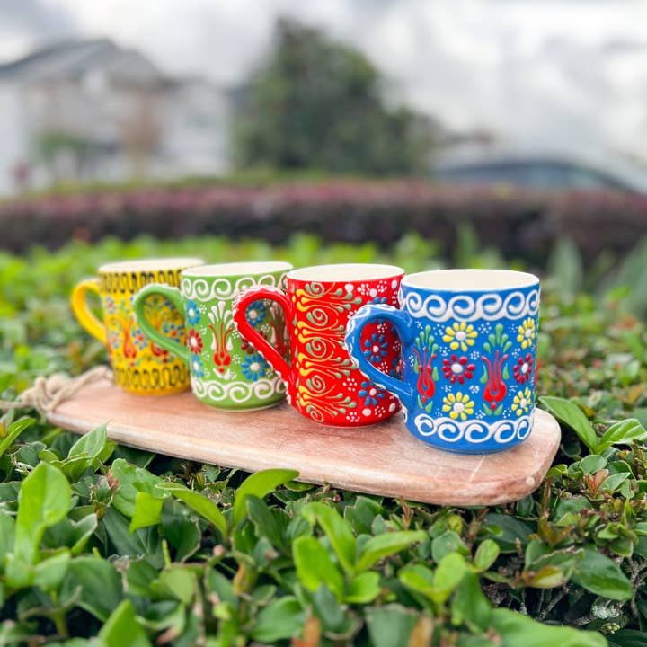 Umays Boho – wholesale Coffee mug – Hand Painted Coffee Mug, Ceramic Mug, Handmade Floral Mugs5