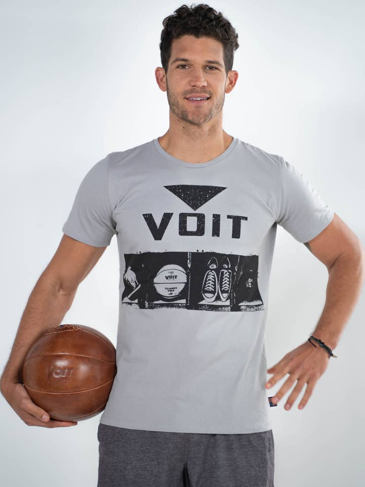 Voit - Wholesale Screen Printed T-Shirt - Men's - Voit 1922 Legacy Collection, 100% Cotton Vintage Sports Locker Print T-Shirt