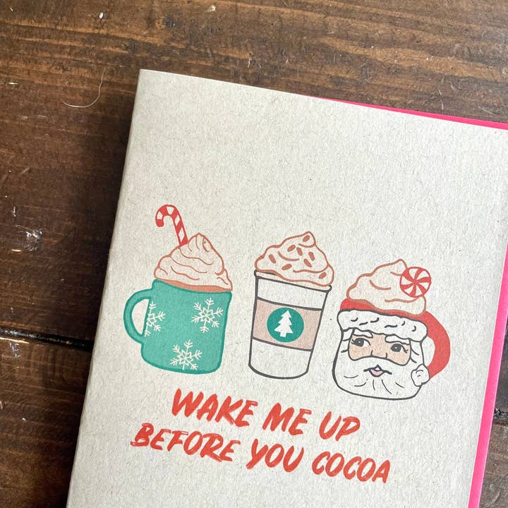 Papermain - Venta al por mayor Tarjetas de Navidad - Tarjeta de Navidad de chocolate caliente Before You Cocoa4