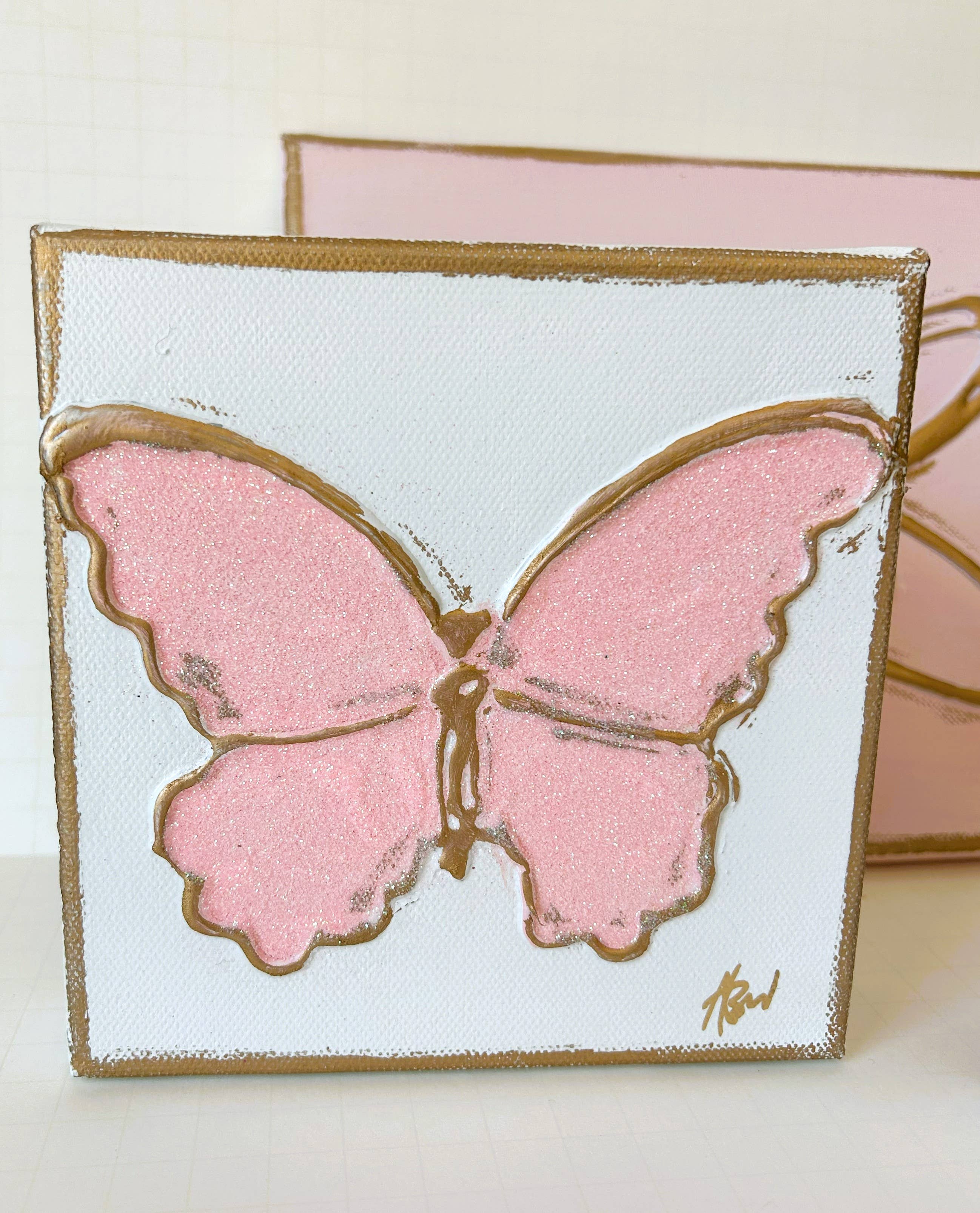 Coddiwomple - Wholesale Schilderen/Tekenen - Glittervlinder op canvas studentenvereniging collegiale slaapzaal tiener0