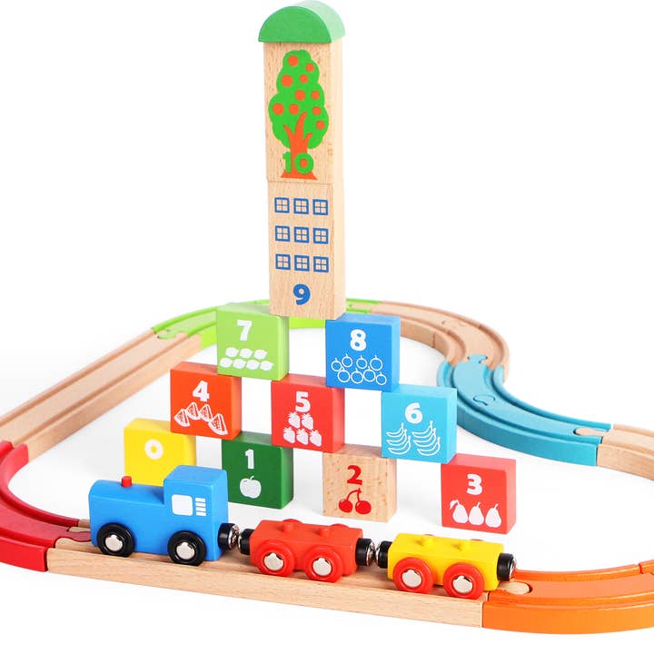 AC7518 Bygg det, blockera tåguppsättning+färgglada spår-MOQ 8 för wholesale av ACOOL TOY