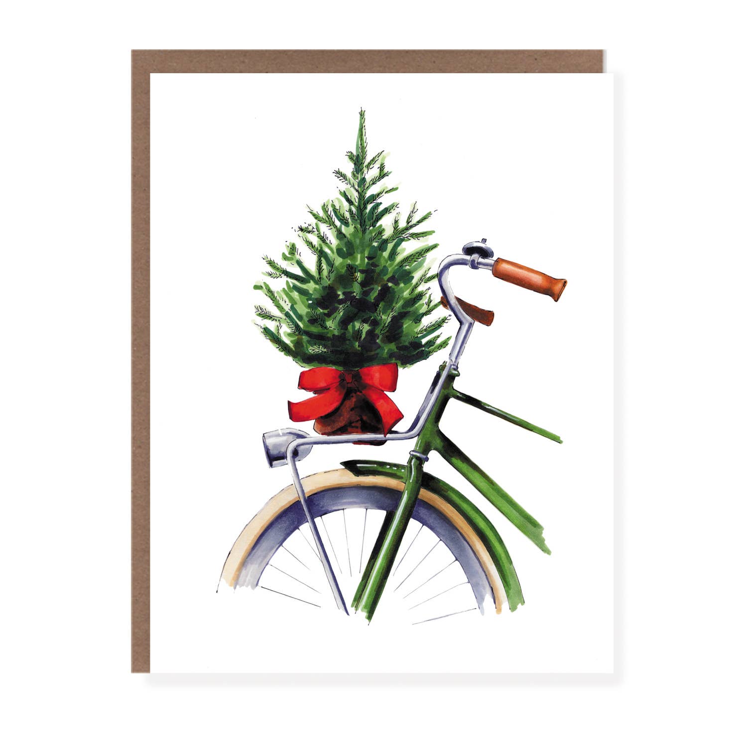 Morgan Swank Studio - Wholesale Christmas Card - Vintage Bicycle Christmas Card3