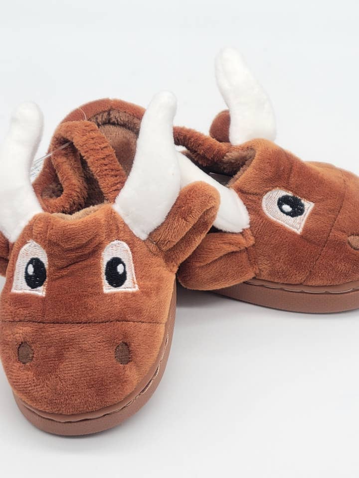 Yikes Twins - Wholesale Slippers - Kids - Longhorn Slippers for children ages 2 to 6 years