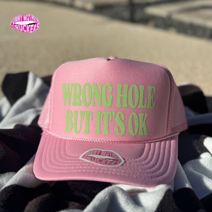 WRONG HOLE BUT IT'S OK TRUCKER HAT and other Purchase Wholesale icebreaker pop. Free Returns & Net 60 Terms on Faire trending on Faire.