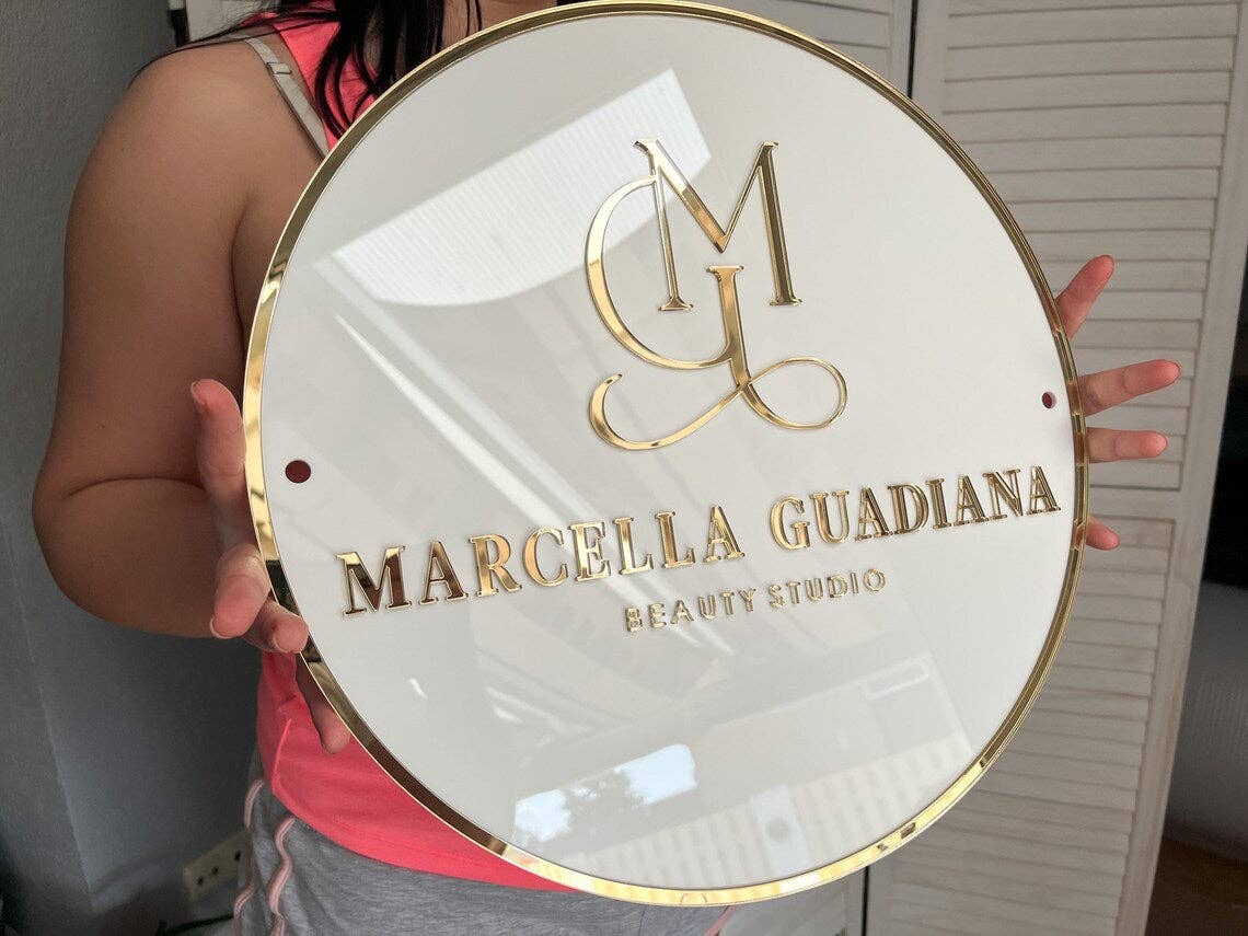 Lasartify - Vendita all'ingrosso Cartello da parete - Insegna rotonda per attività commerciali7