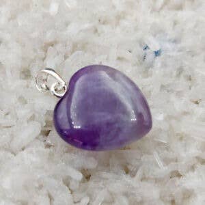 Shamans Crystal – Großhandel Individueller Charm/Anhänger – Herz-Anhänger aus Edelsteinen mit silberner Öse – Amethyst, Aventurin, Tigerauge & mehr13