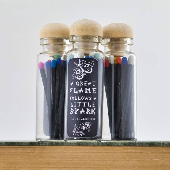 North Ave Candles - Wholesale Matches - Match Stick Vials / Dante Alighieri / Rainbow Matches / Book