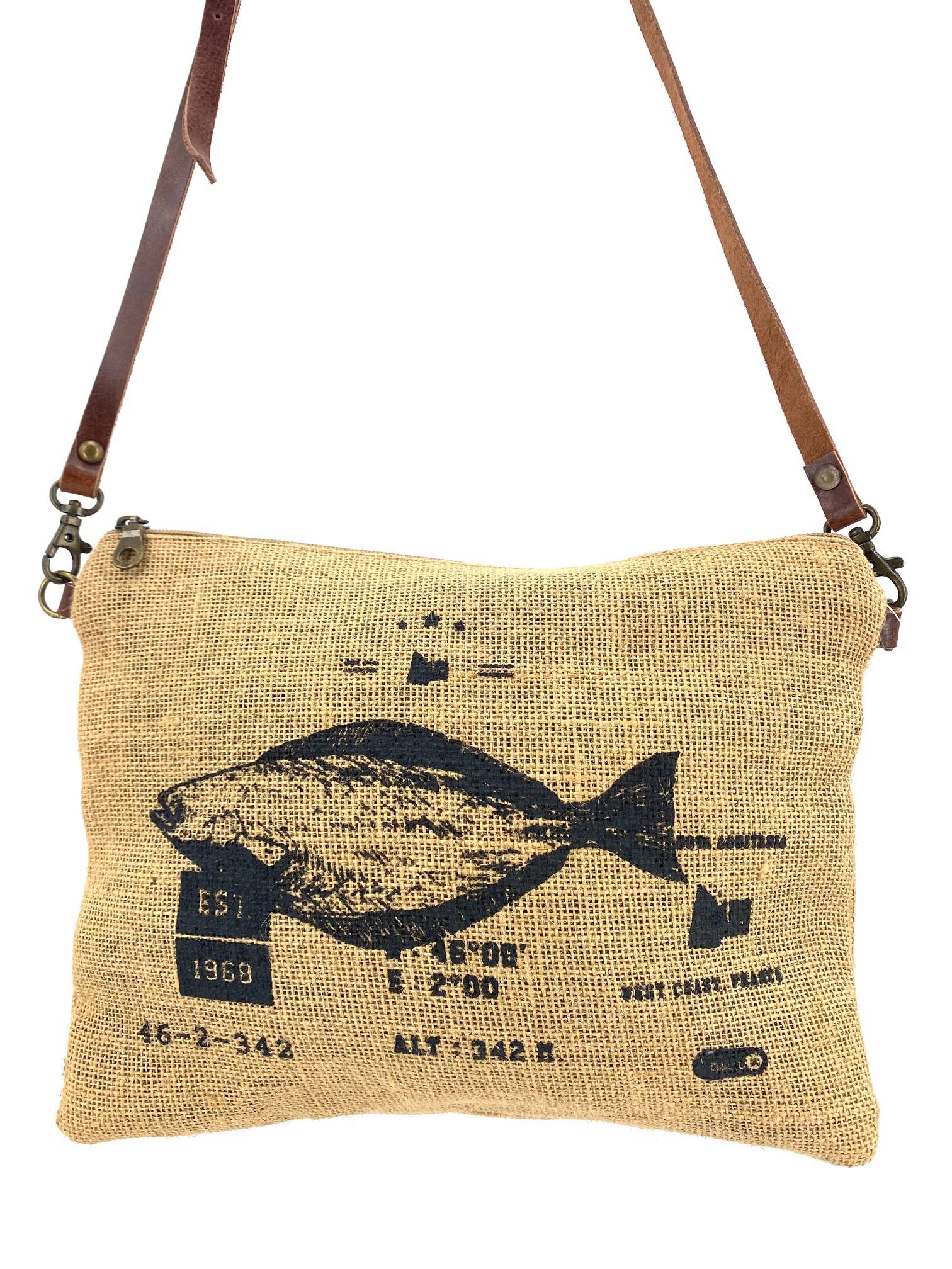 Maison Unik Accessoires - Vente Sac à bandoulière – femme - Pochette Sac mini cabas en toile de jute anse cuir-Femme3