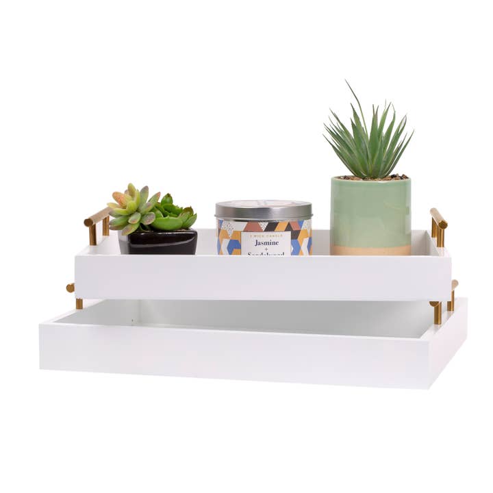 Kiera Grace - Wholesale Decorative Tray - Wooden Decrorative Serving Tray Set of 23