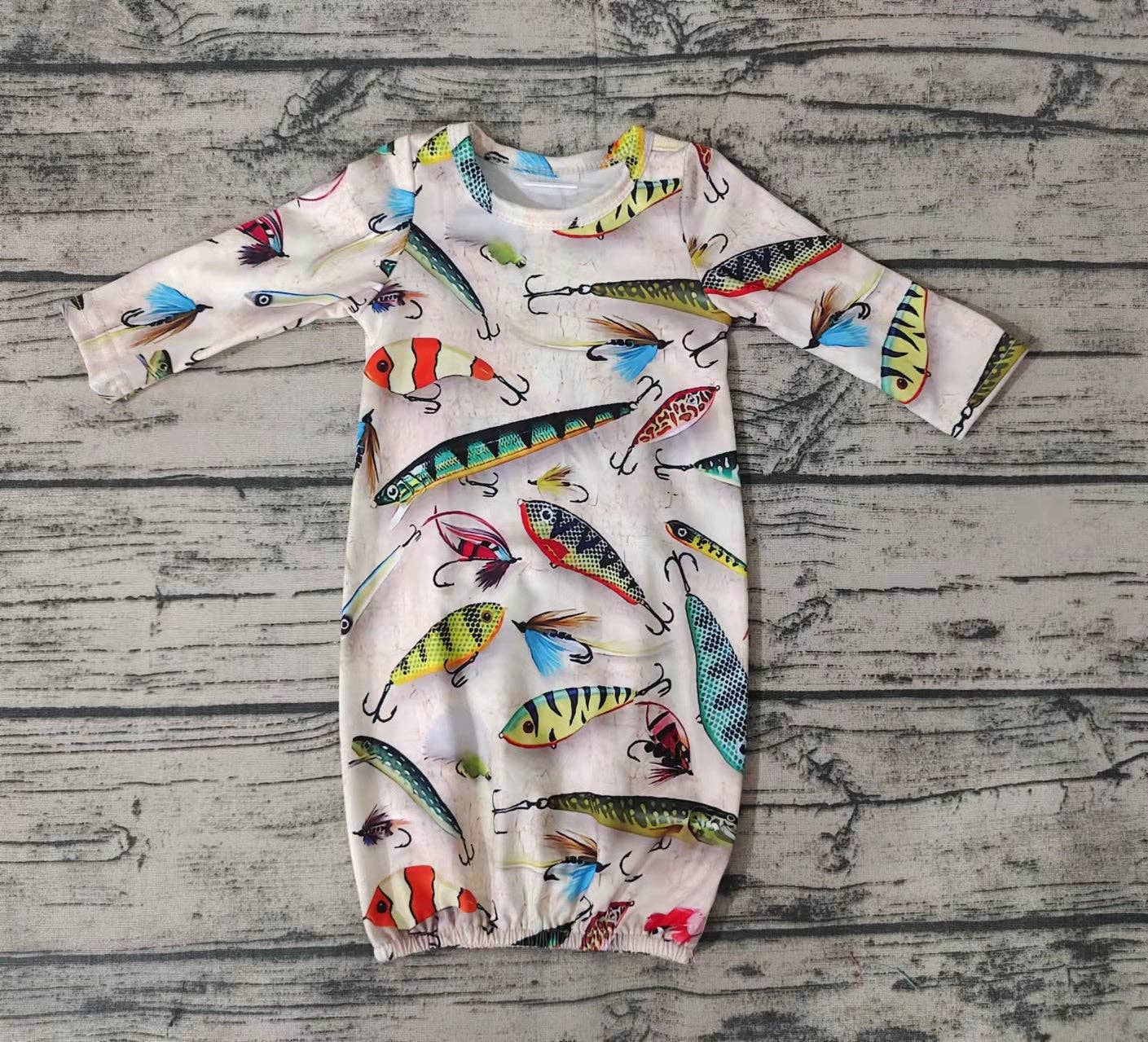 Aier Wholesale - Wholesale Babygown - Baby - Baby newborn fishing gown1