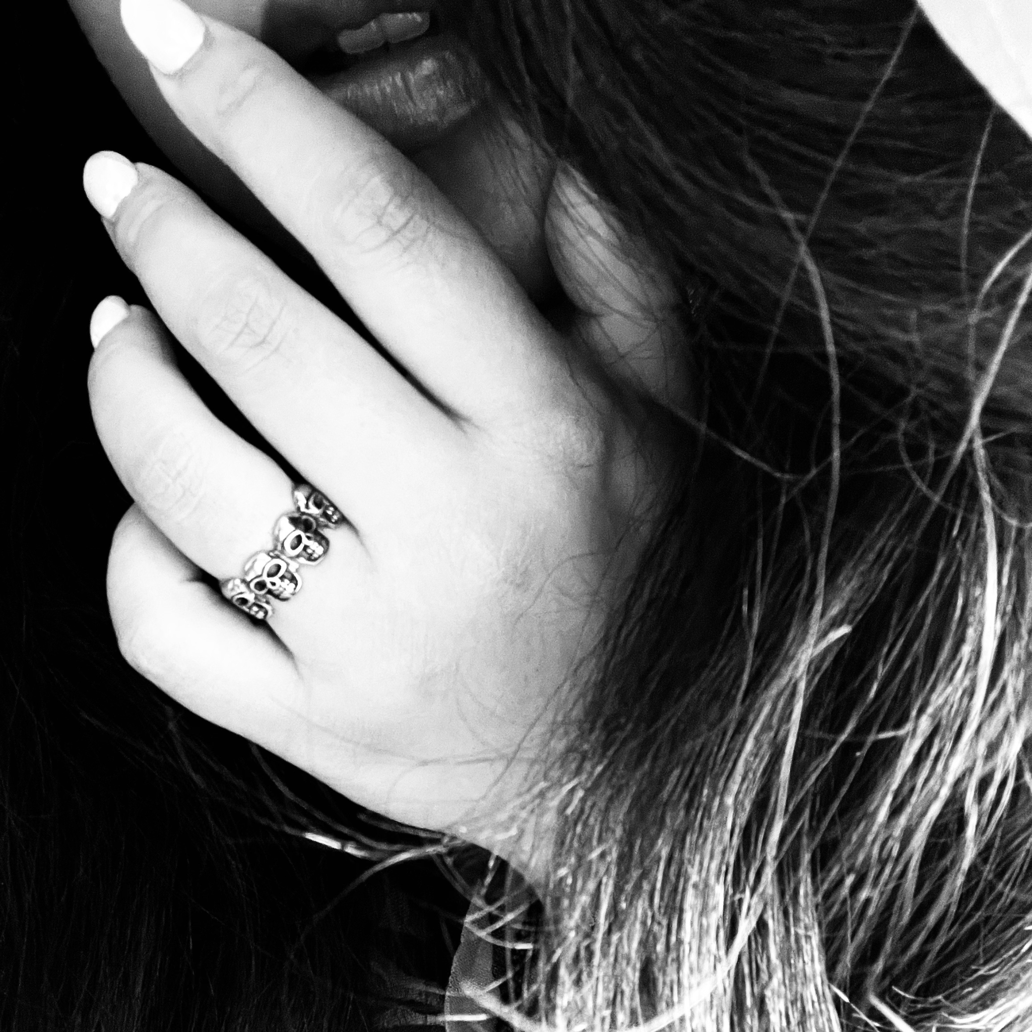 WJW - Wholesale Cocktail/Statement Ring - Stainless Steel Multi Skull Statement Ring3