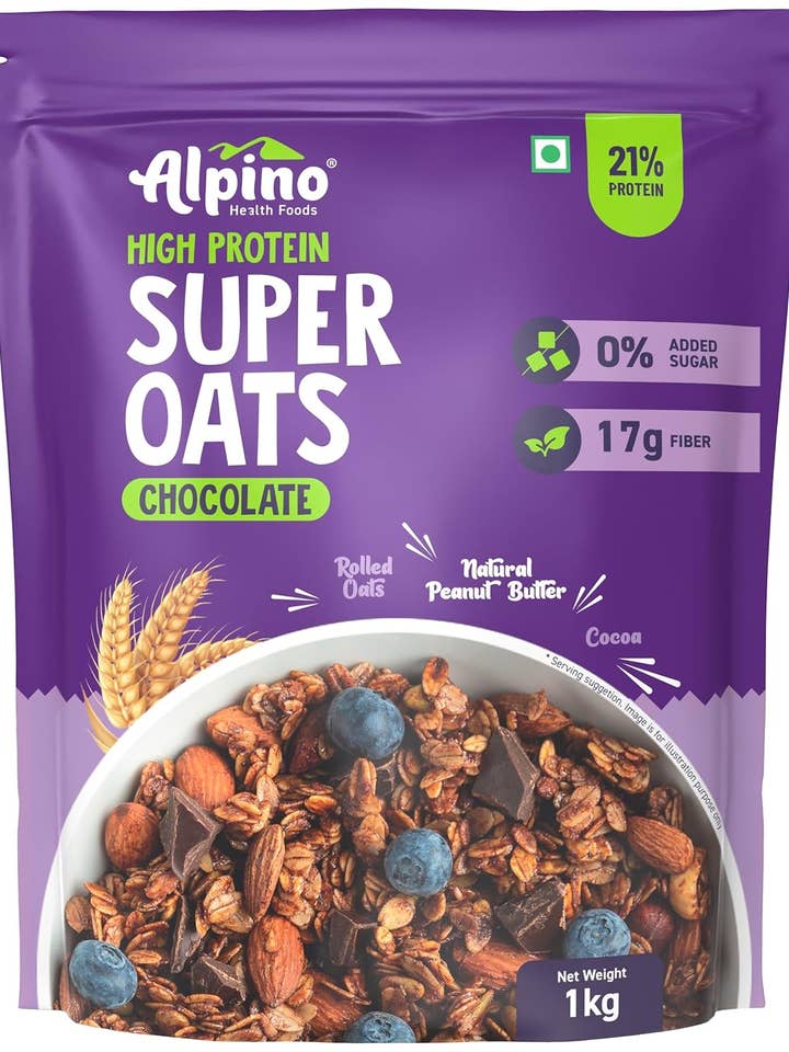 Alpino Erdnussbutter Super Oats Schokolade 1 KG für den Großhandel von Alpino