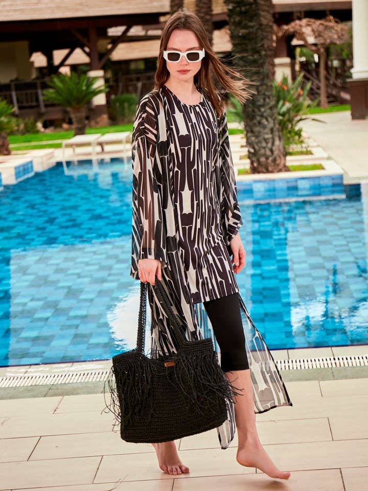 Färgglada Pareo Kimono P2405 för wholesale av Marina Swimwear