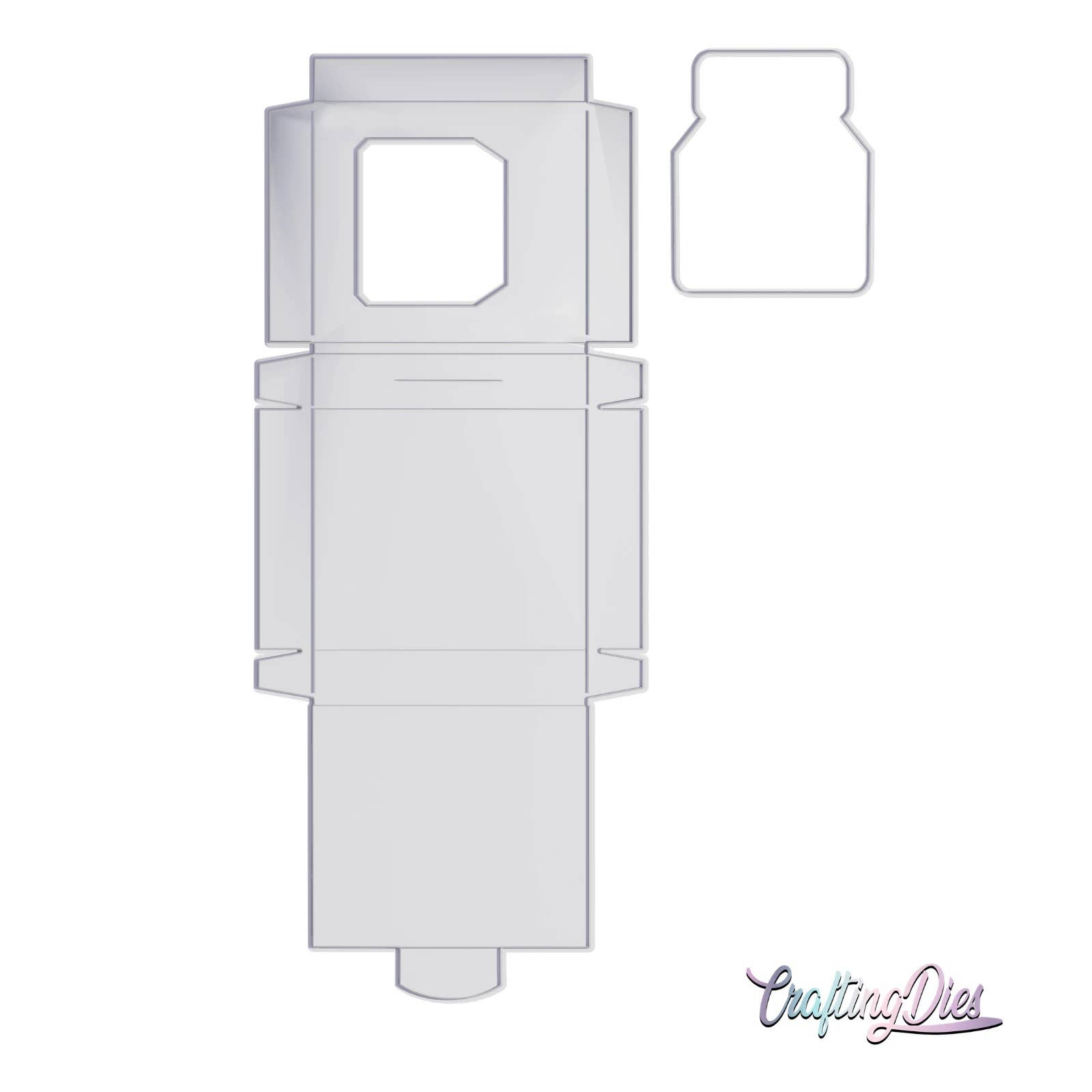 Crafting Dies - Vendita all'ingrosso Kit per lavoretti fai da te - Grande scatola di fustelle in metallo per nutella al cioccolato, confezione da 2 pezzi1